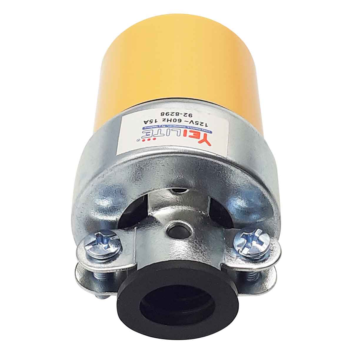 contacto amarillo con abrazadera metalica