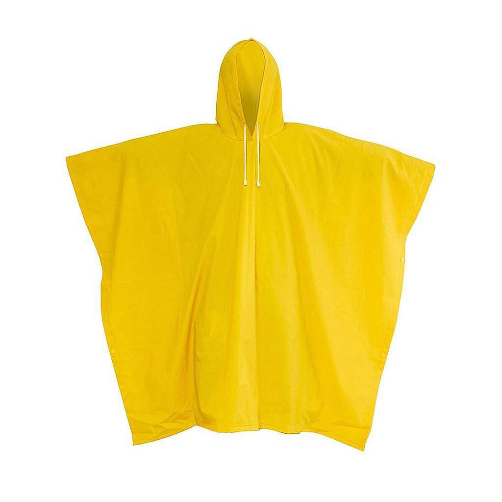 Impermeable reutilizable para mujer y hombre, poncho impermeable con  capucha (color: amarillo, tamaño: 58.3 in)