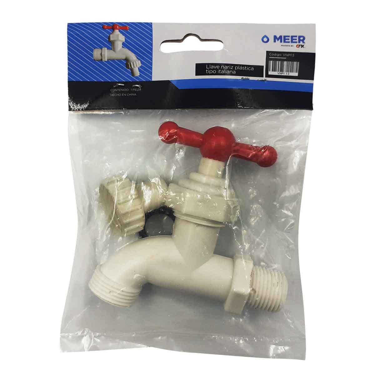 empaque con llave jardin y adaptador hembra
