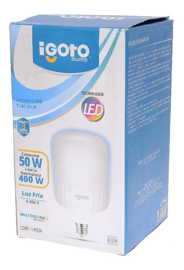 Foco Led Alta Potencia T140 50W 6500K (Luz Fria) Igoto - Ferreabasto