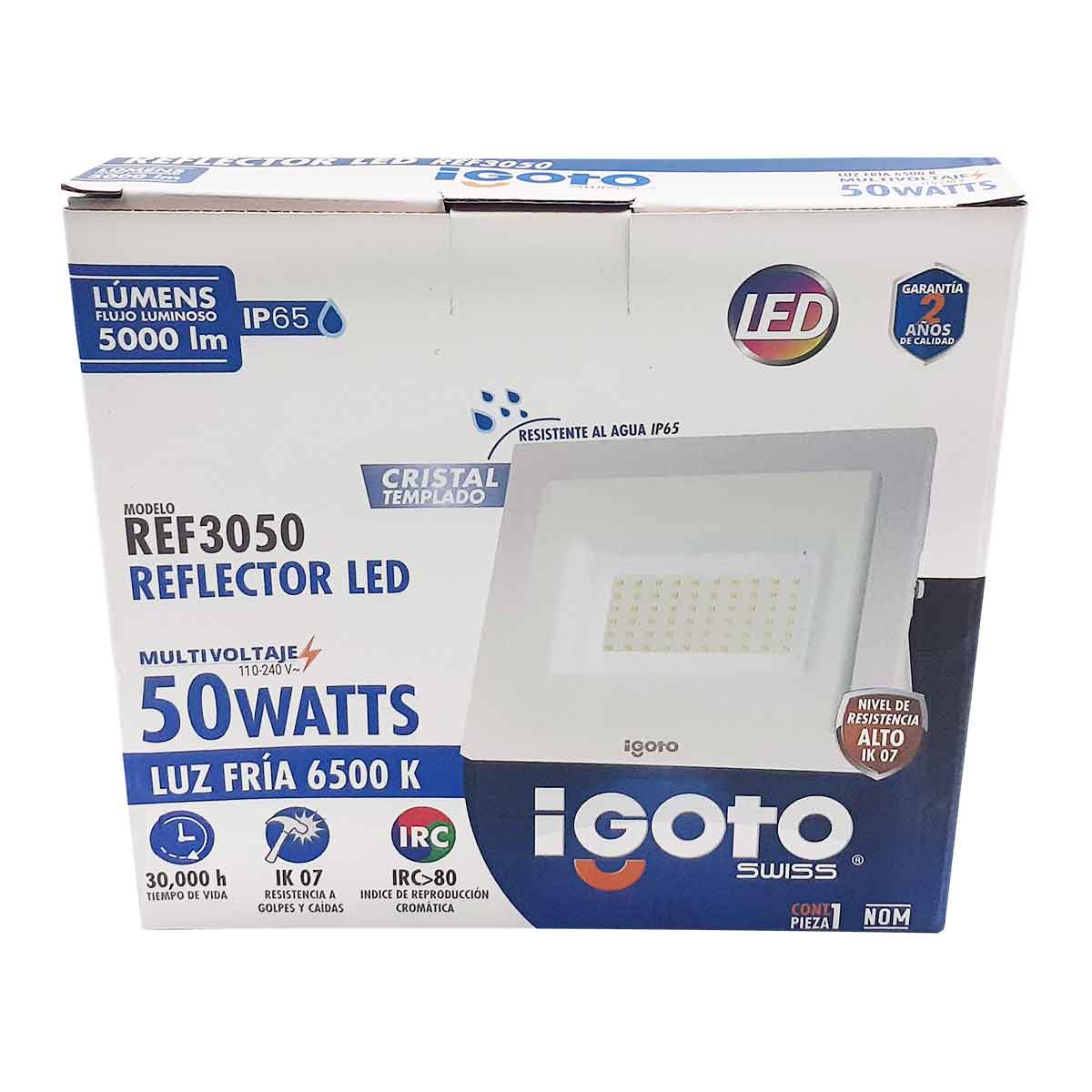 caja reflector led igoto ref3050
