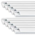 paquete 10 canaletas 1 via blancas