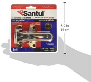 Pasadores Para Puerta Abatibles De Laton 8222 Santul SANTUL Ferreabasto