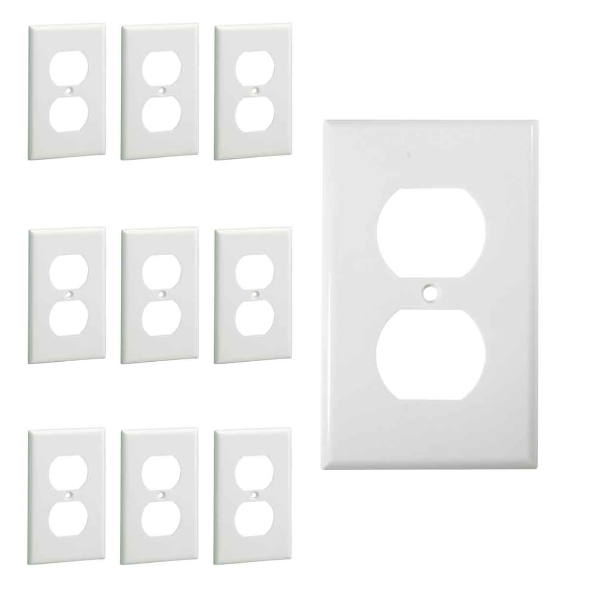 Placa Duplex Blanco Para Contacto 92-9988 Yeilite Abs 10 Pzs YEILITE Ferreabasto