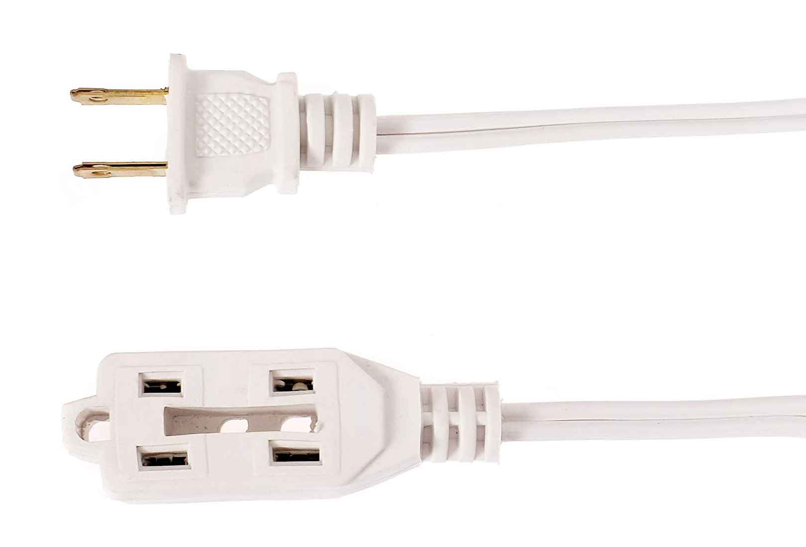 Extension Electrica Domestica Igoto 2m Blanca 2X16 Awg 5 Piezas - Ferreabasto