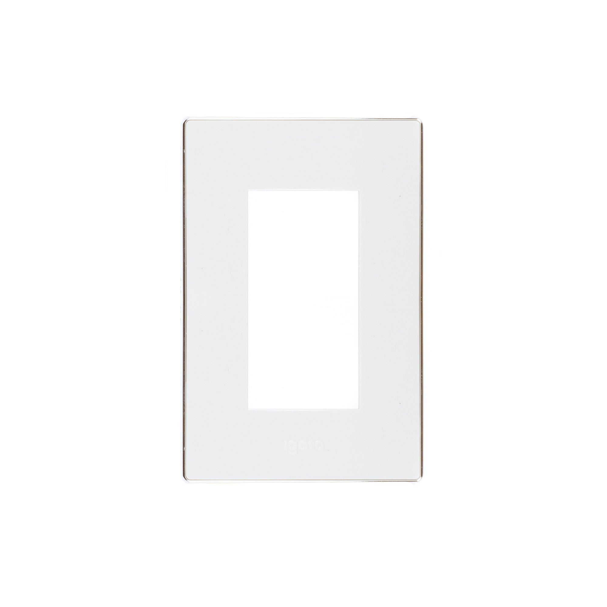 Placa Zurich 3 Modulos Blanca Marco Color Cromo Igoto IGOTO Ferreabasto