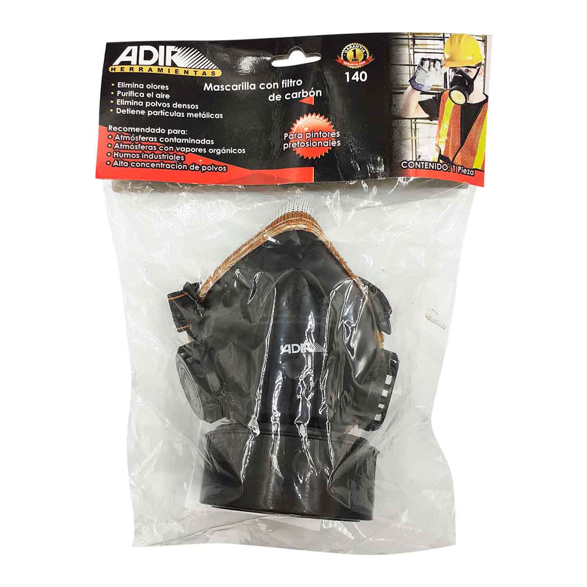 Mascarilla Para Pintar Adir 140 Con Filtro De Carbon ADIR Ferreabasto