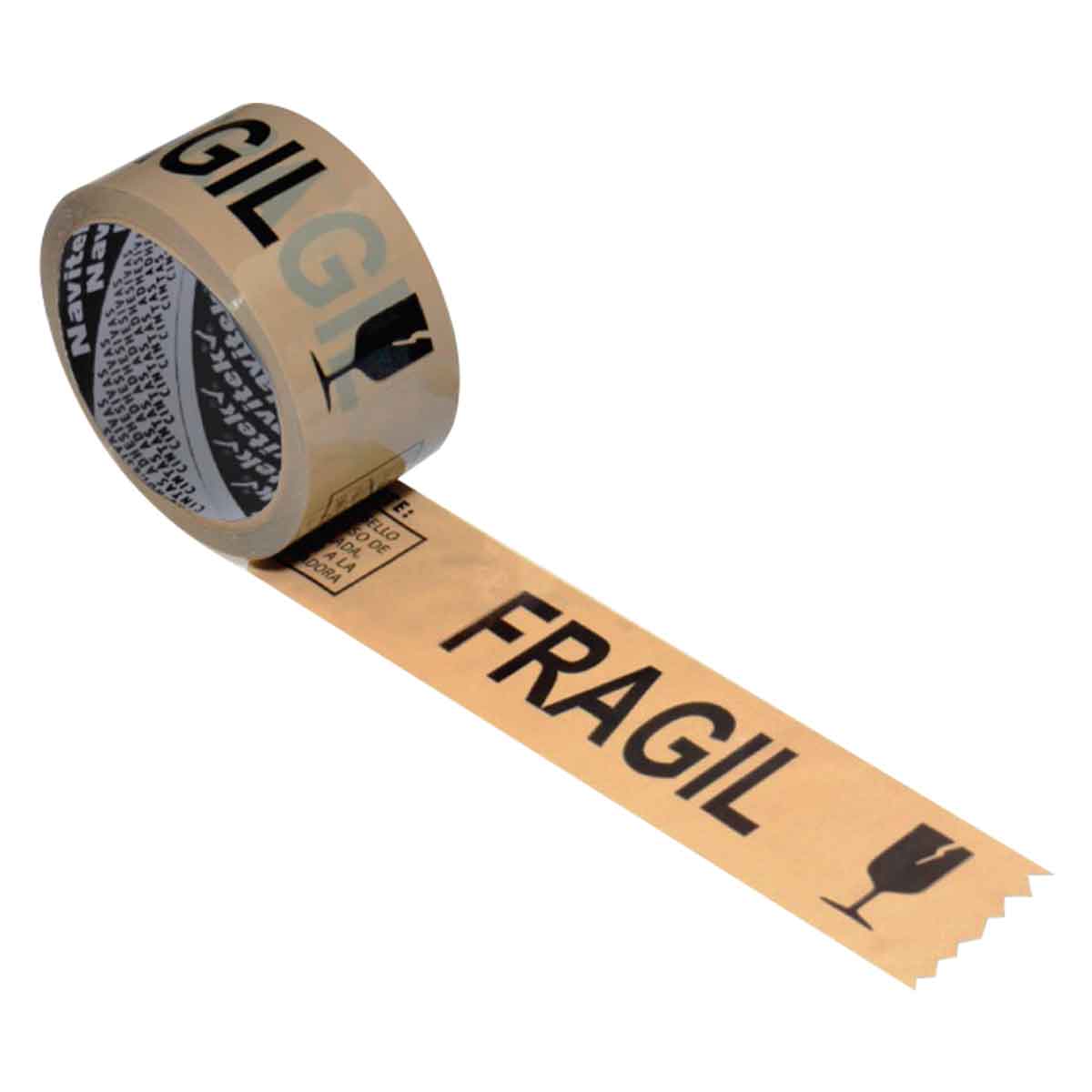 Cinta Empaque Leyenda Fragil Navitek Canela Letras Negras 48mm x 150m 3 Piezas NAVITEK Ferreabasto