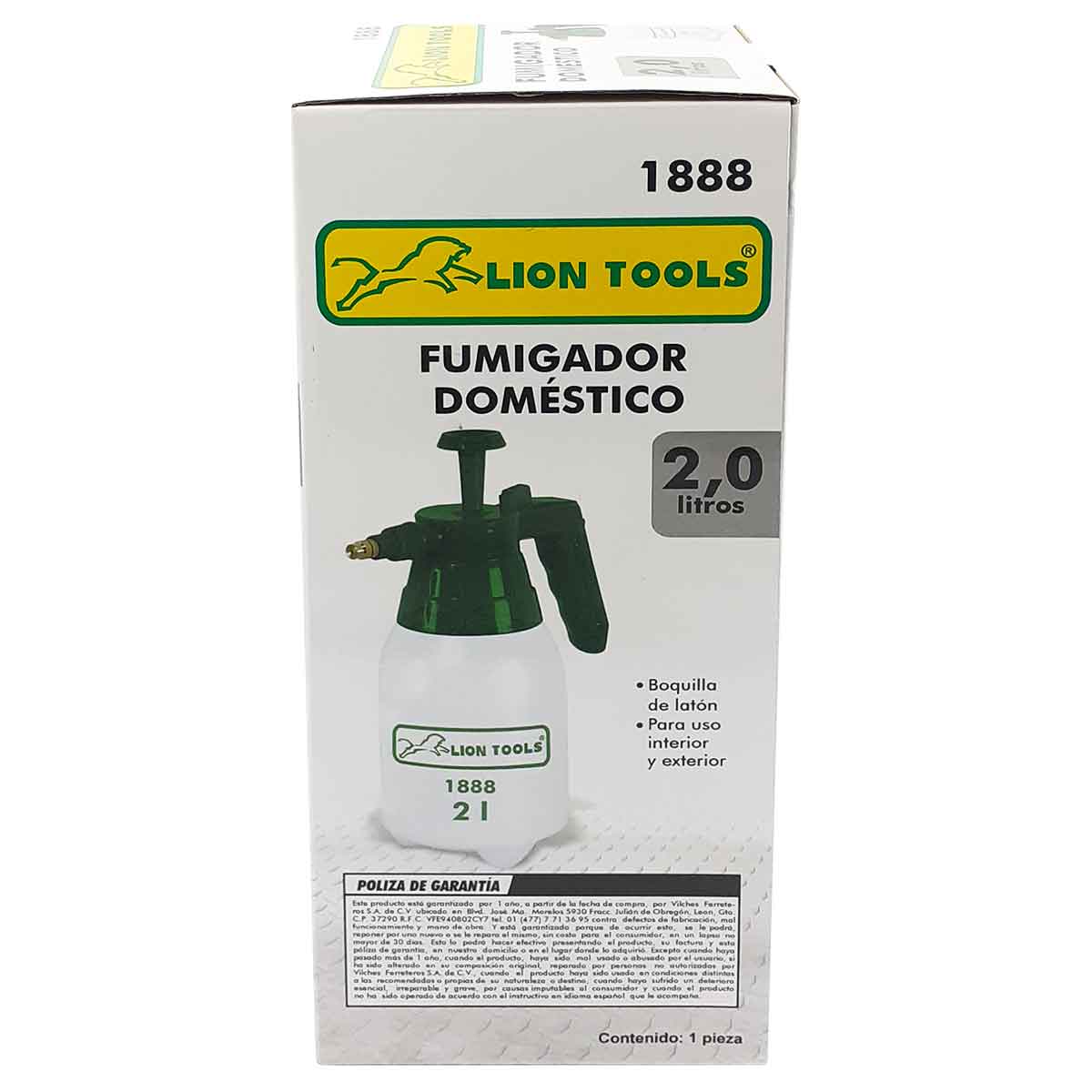 Fumigador Domestico Lion Tools 1888 2 litros Jardineria Hogar LION TOOLS Ferreabasto