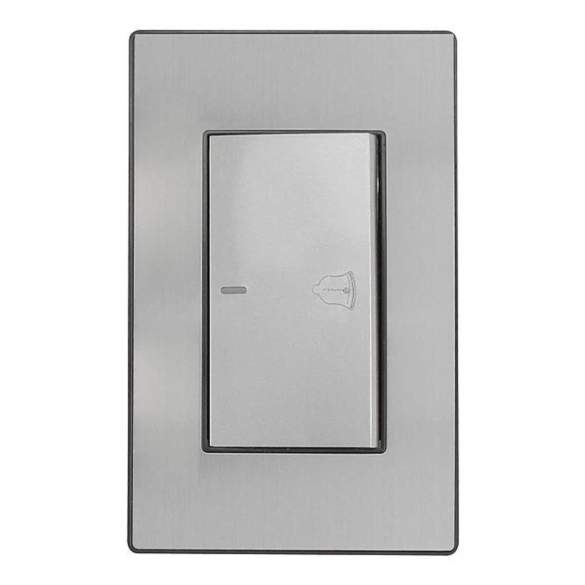 Placa Armada Boton Timbre Sanelec 4644 Cordoba Acero Inoxidable SANELEC Ferreabasto