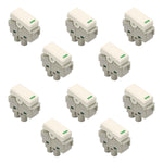 Apagador De Tecla Marfil Yeilite 127V-10A Tipo Venecia 10 Pz YEILITE Ferreabasto