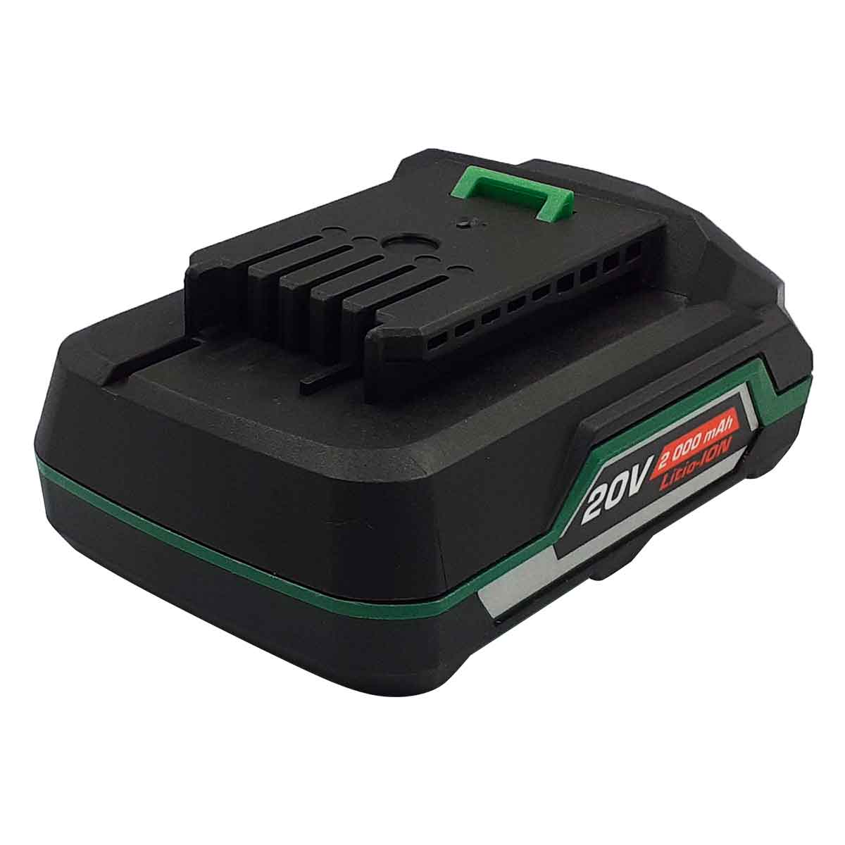 bateria recargable litio negro con verde lion tools ancho