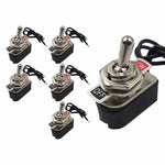 Apagador De Palanca Con Cables 127V 6A Switch Metal 6 Piezas YEILITE Ferreabasto