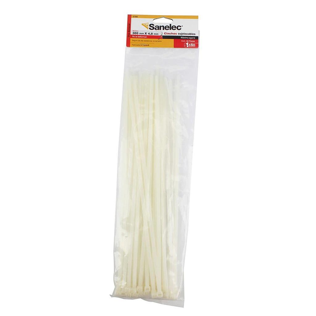 Cincho Plastico 4.8x300mm Natural 250 piezas (5 bolsas) Santul 5785 SANELEC Ferreabasto