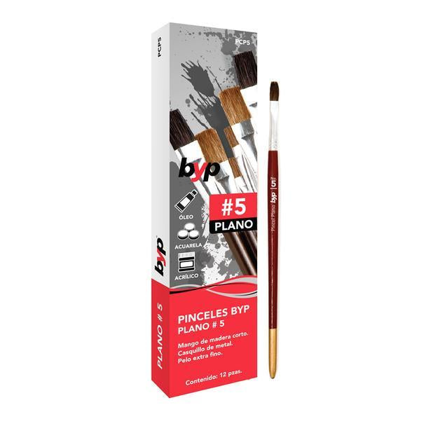 Pack 12 Pinceles Camelus Plano