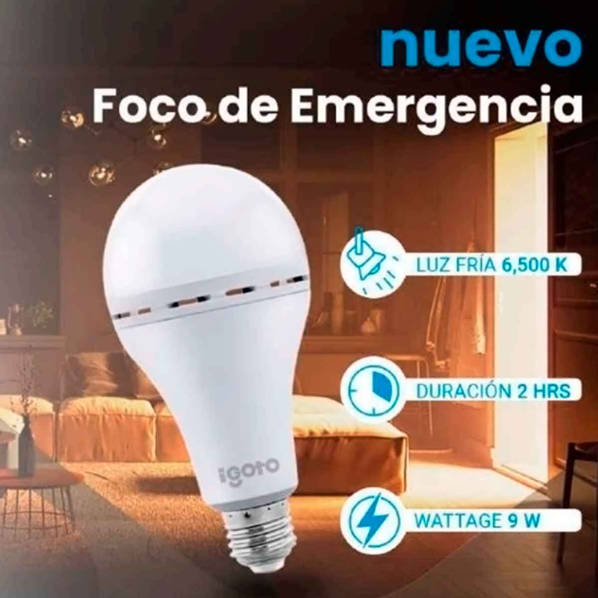 foco de emergencia tipo led