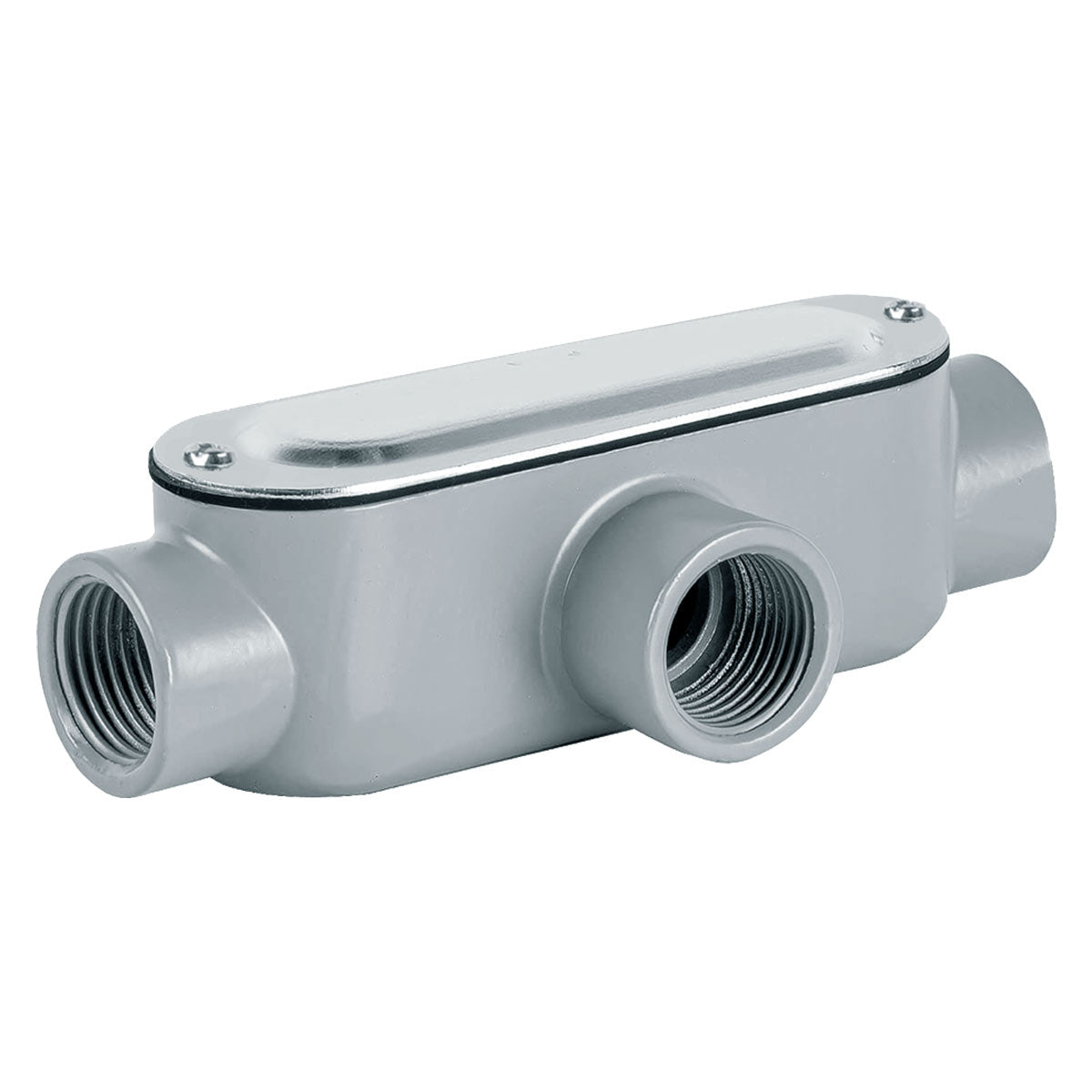 Condulet Tipo T100 De Aluminio De 1 Pulgada Gris Argos