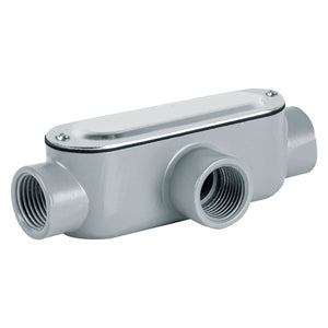 Condulet Tipo T100 De Aluminio De 1 Pulgada Gris Argos