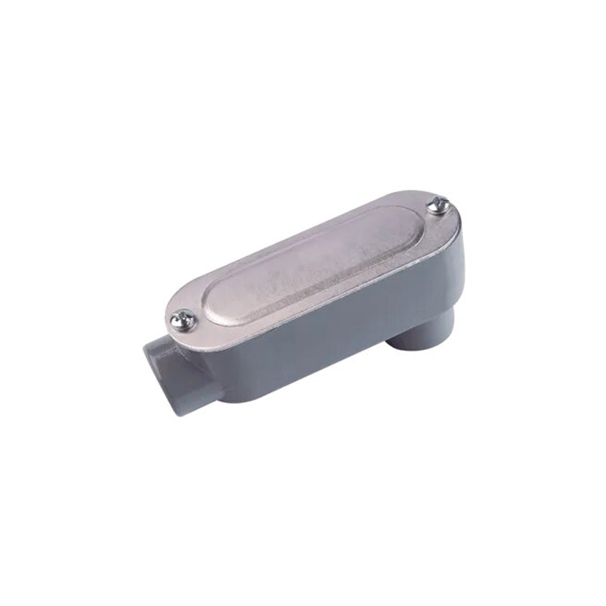 Condulet Tipo LB De Aluminio De 1/2 Pulg Gris Argos