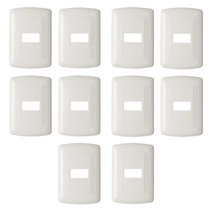 Pack diez placa abs marfil
