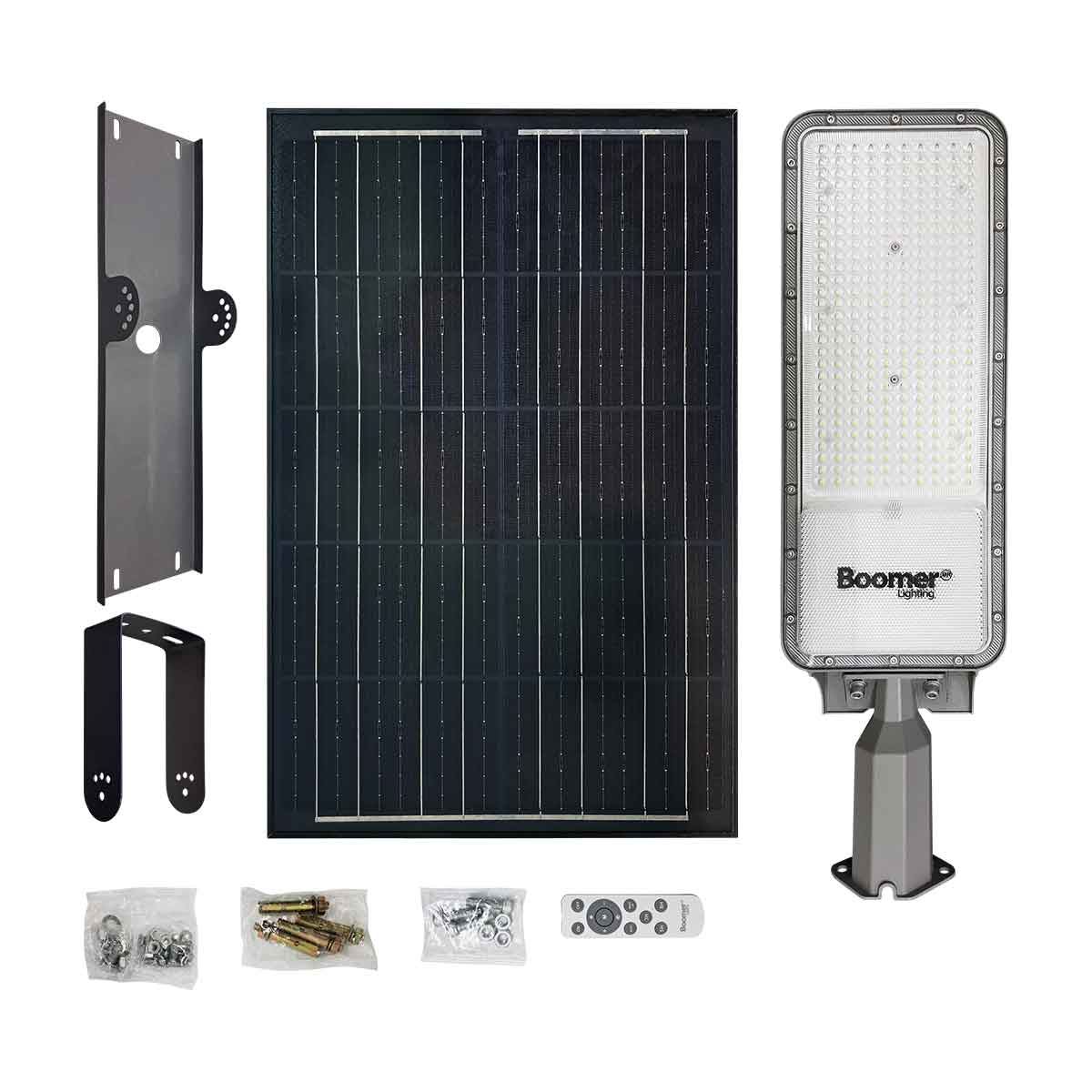 Luminario Led Solar Suburbana 200W 6500K Luz Fria Exterior