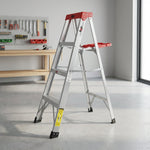 Escalera De Tijera De Aluminio Tipo III, 3 Escalones 1.21M BYP BYP Ferreabasto