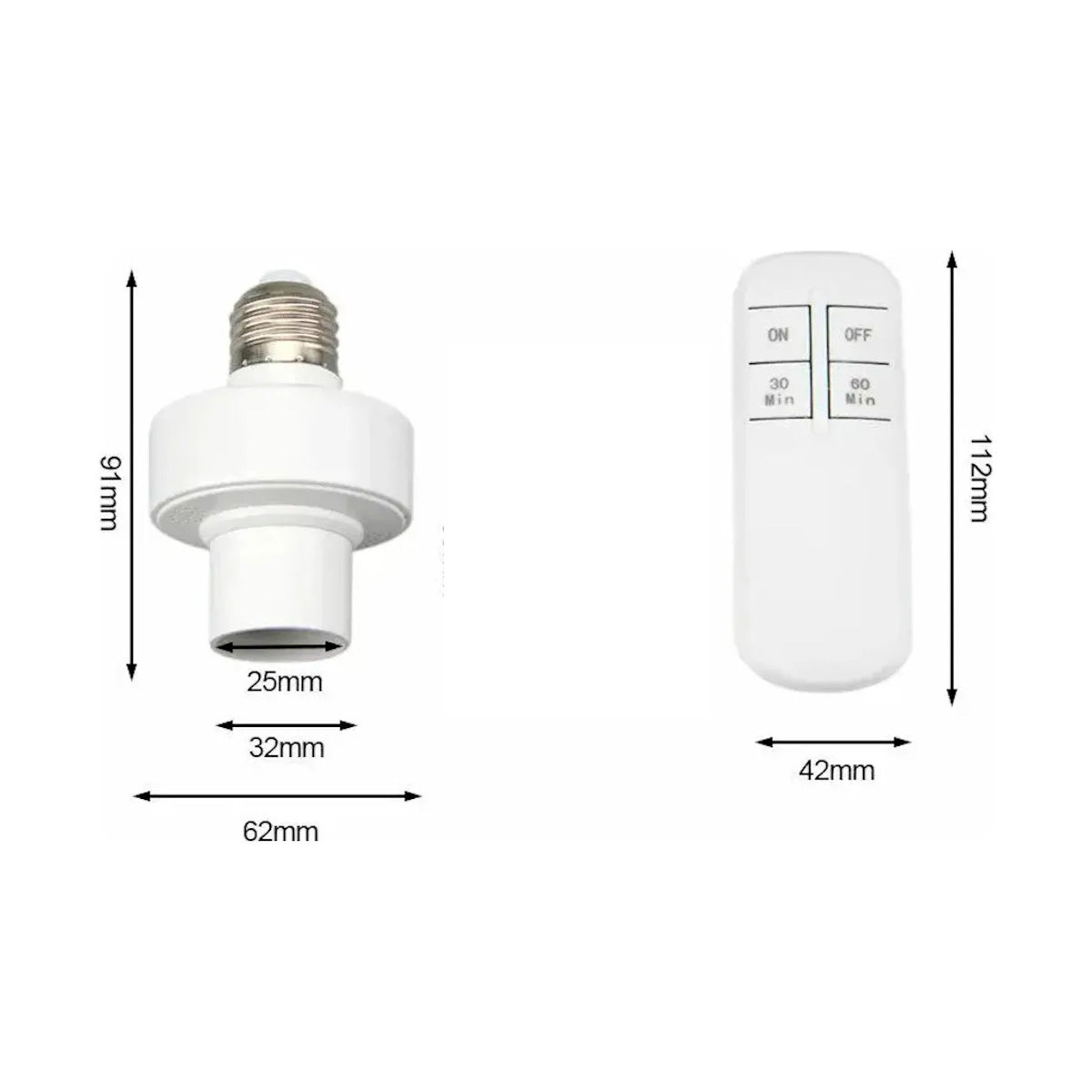 Socket Para Foco Con Control Remoto Inteligente E27