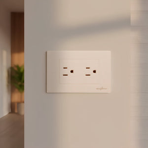 Placa Armada Con Contacto Duplex De 1.5 Modulos Blanco WANERGY Ferreabasto