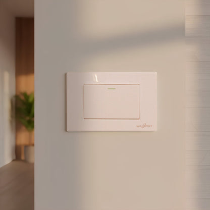 Placa Armada Con 1 Apagador Escalera de 3 Modulos Blanco WANERGY Ferreabasto