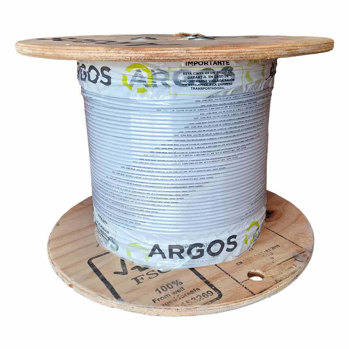Cable Electrico THW Calibre 10 Blanco 100% Cobre 500M Argos ARGOS Ferreabasto