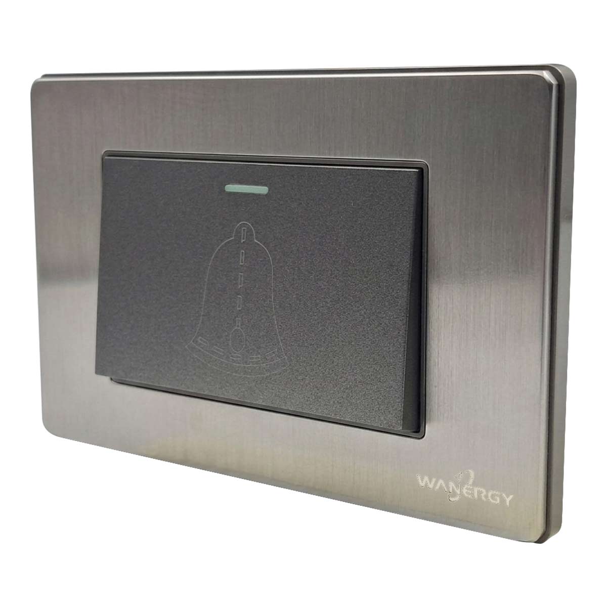 Placa Armada Boton Timbre Acero Inoxidable