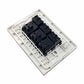 Placa Armada Cristal Con 3 Contactos Sencillos de 1 Modulo Blanco Igoto