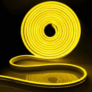 Tira Led Neon Flexible 5M Sumergible Sin Fuente Amarillo