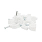 Grapa Para Cable Redondo 16mm Color Blanco 100 Pzs