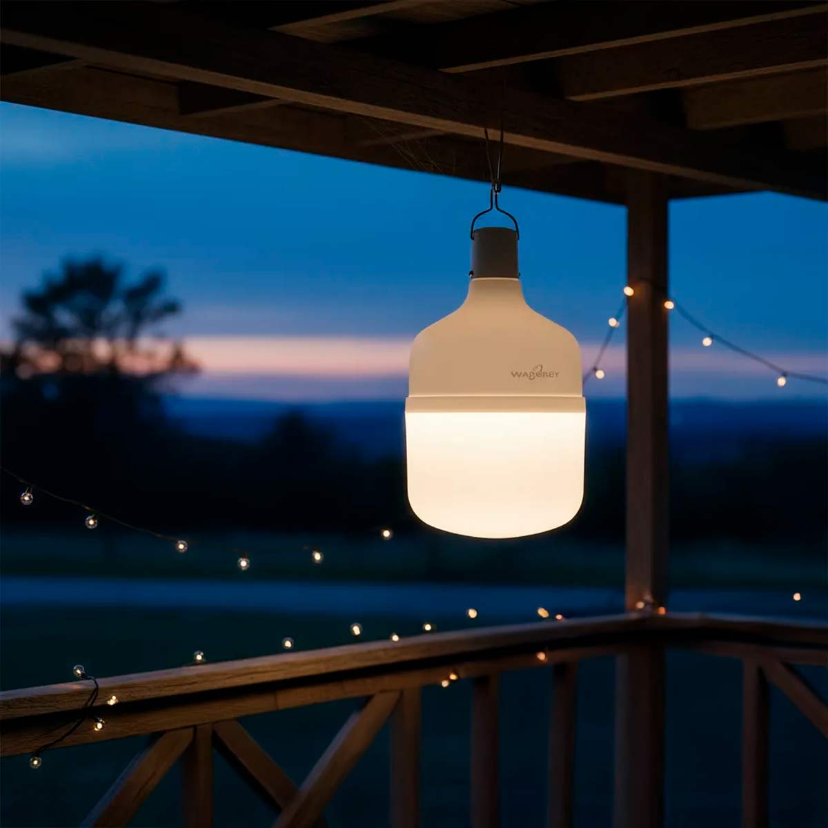 Foco Led Lampara Recargable De Emergencia 50W 8000K Blanco