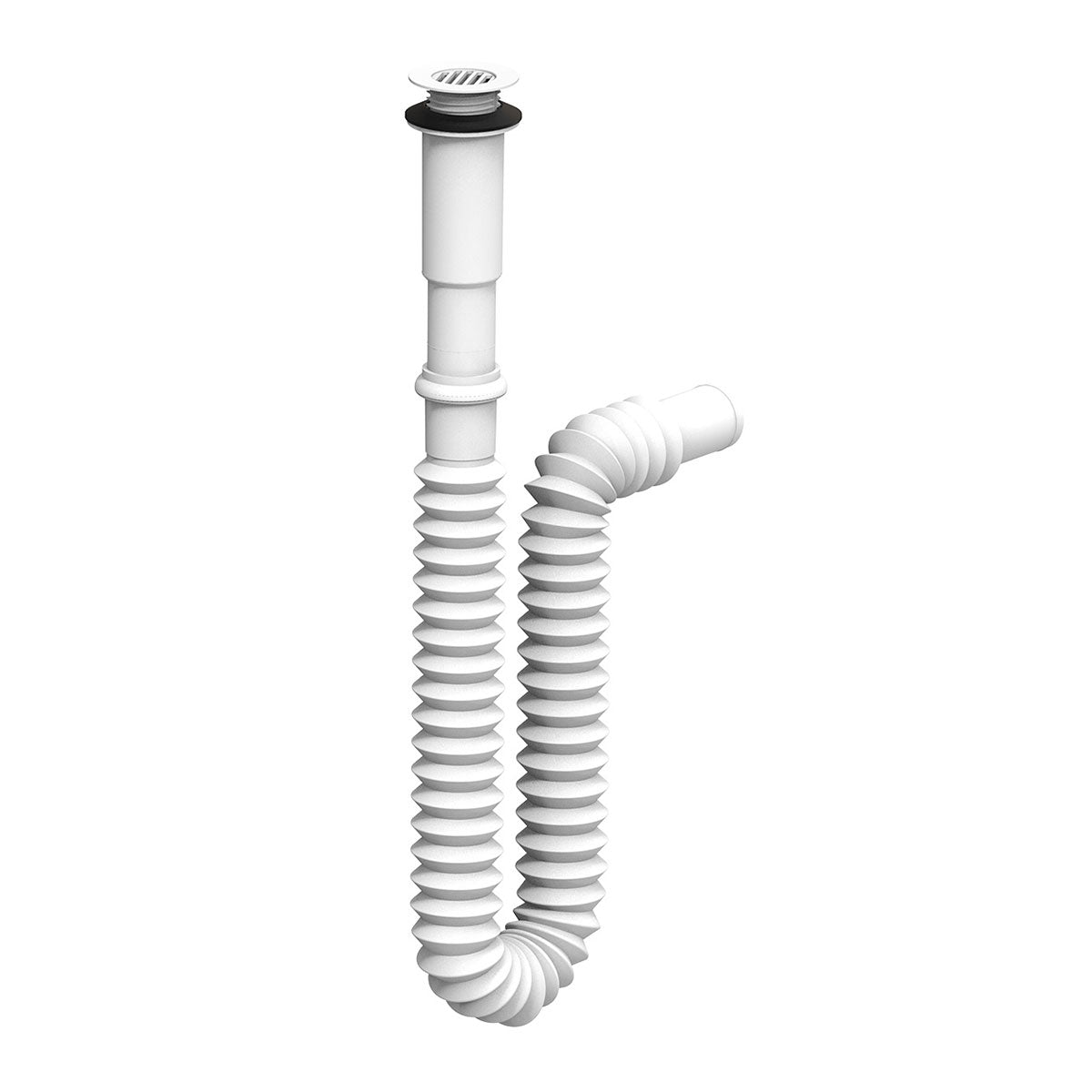 Cespol Para Lavabo Tipo P Con Rejilla 1 1/4 Pulgadas Blanco