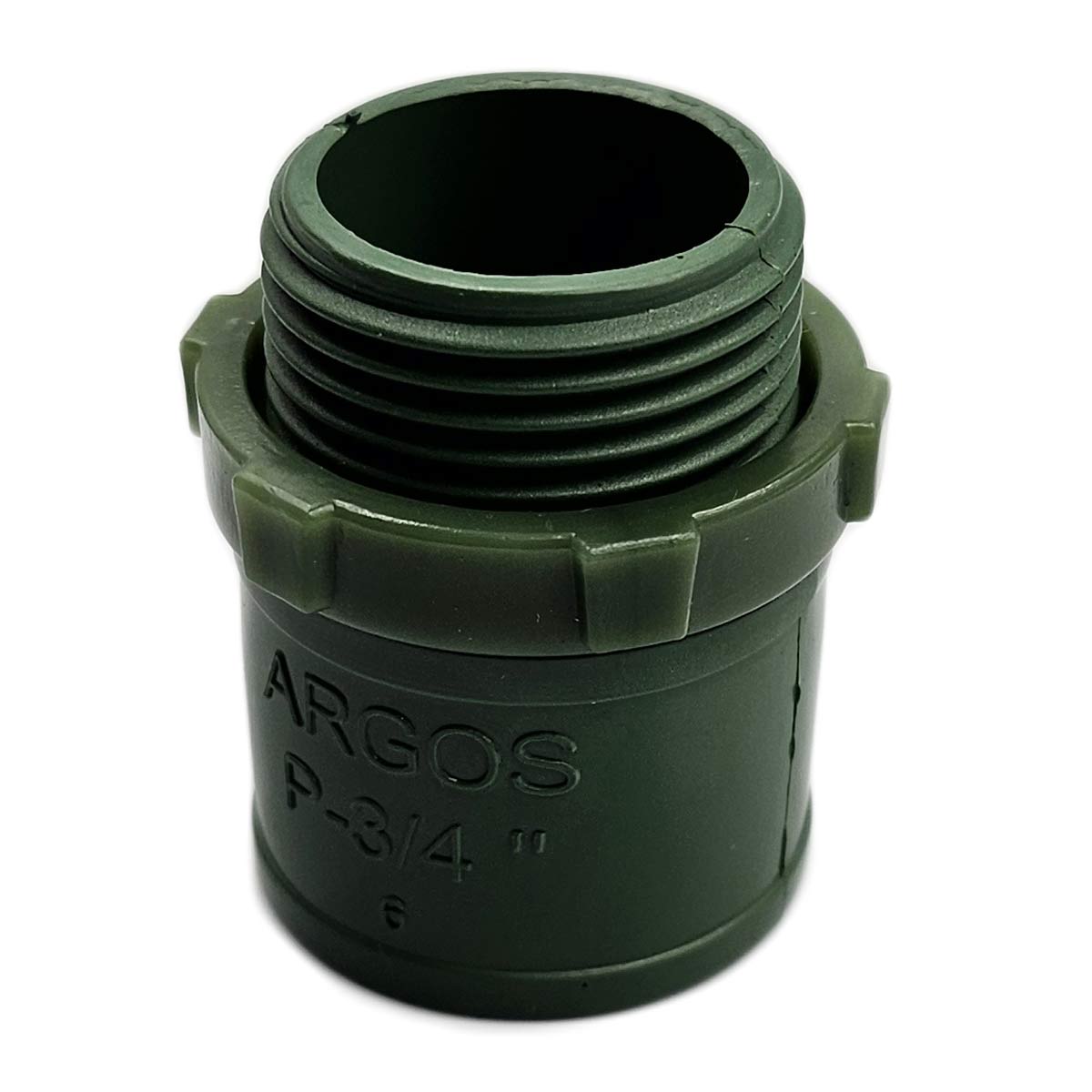 Conector Con Rosca Conduit Pvc Pesado Verde 3/4 Pulg Argos