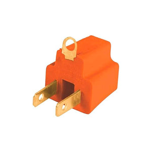 Adaptador de 3 a 2 Color Naranja 120V 15A