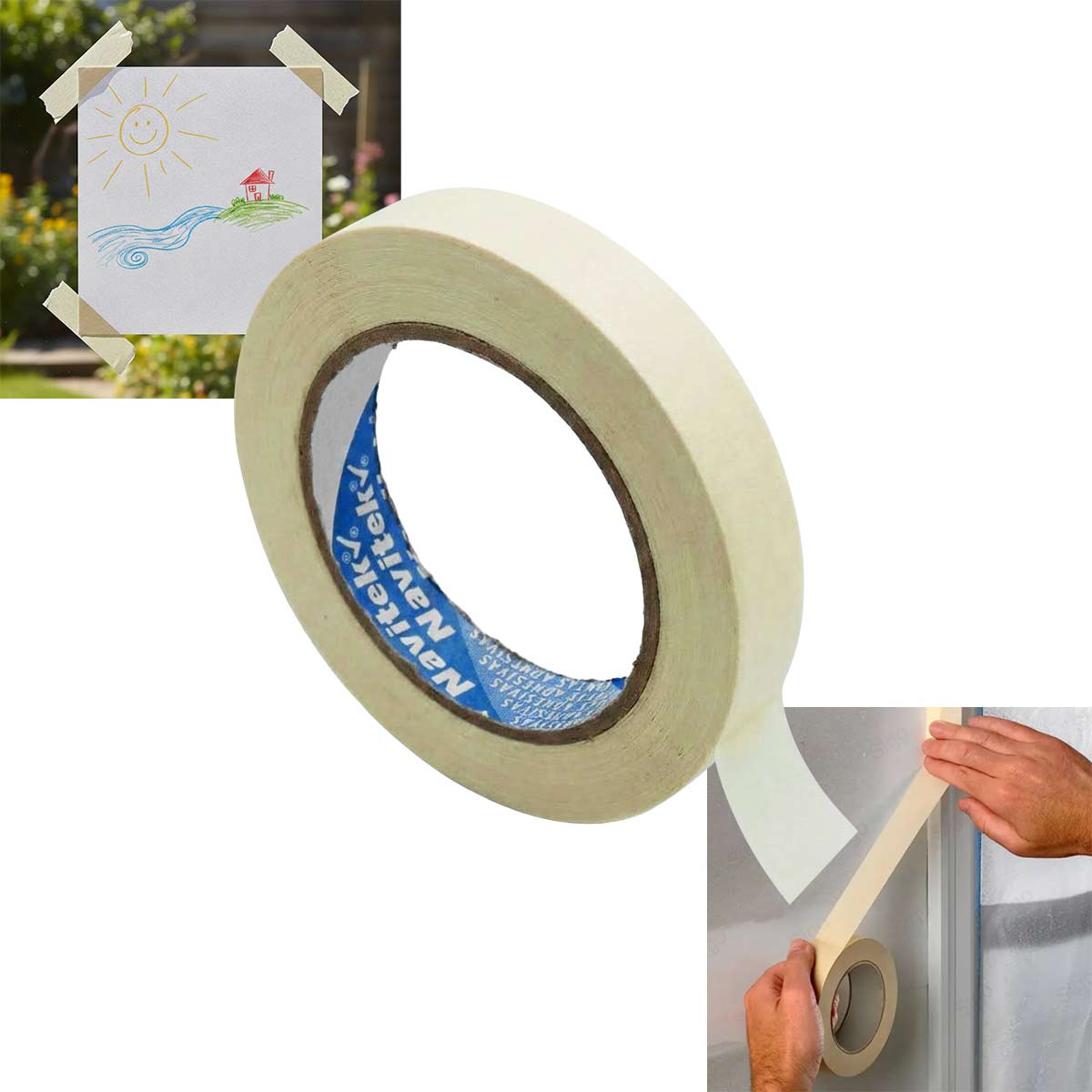 Masking Tape Uso General 125 18mm x 50m Natural Navitek NAVITEK Ferreabasto