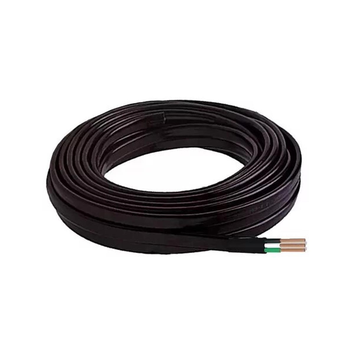 Rollo 10M Cable Plano P/Bomba Sumergible 600V Cal 10AWG 104 Hilos Ferreabasto Ferreabasto