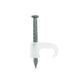 Grapa Para Cable Plano 8mm Color Blanco 100 Pzs Ferreabasto Ferreabasto