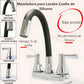 Mezcladora Para Lavabo 4" Con Cubierta Y Manerales Cuerpo Acero Inoxidable Roalflux