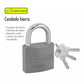 Candado De Hierro 40mm Gancho Corto Seguridad 3 Llaves