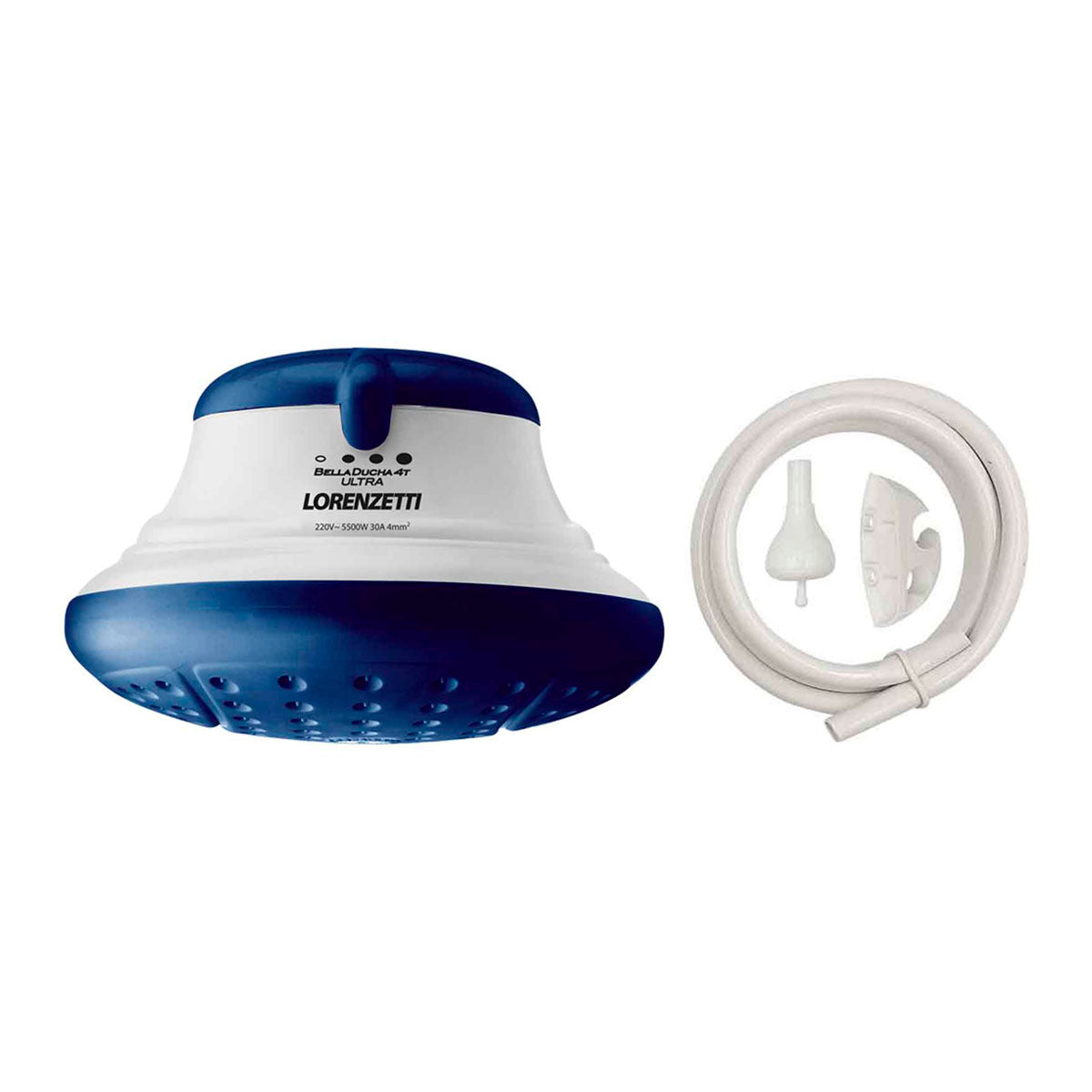 Regadera Electrica Bella Ducha Ultra 4 Temperaturas 127V 4800w Azul Lorenzetti LORENZETTI Ferreabasto