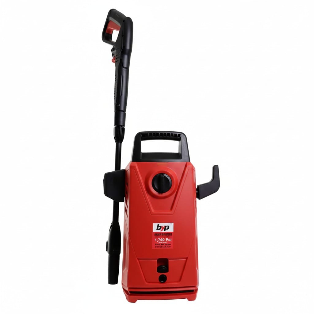 Hidrolavadora Electrica De Uso Domestico 1,740PSI 1600W Alta Presion BYP Ferreabasto