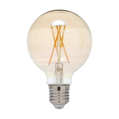 Foco Edison Vintage Retro Globo Led 4W G80 Dimeable Ambar