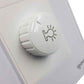 Placa Armada Cristal Con Dimmer Blanco Igoto