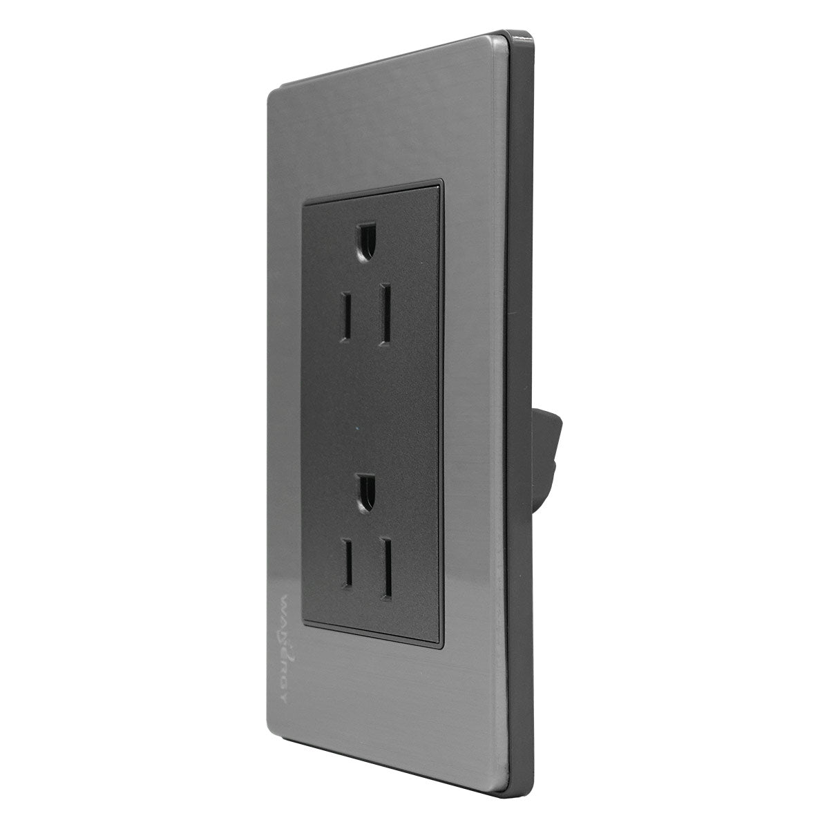 Placa Armada Contacto Duplex De 1.5 Modulos Acero Inox