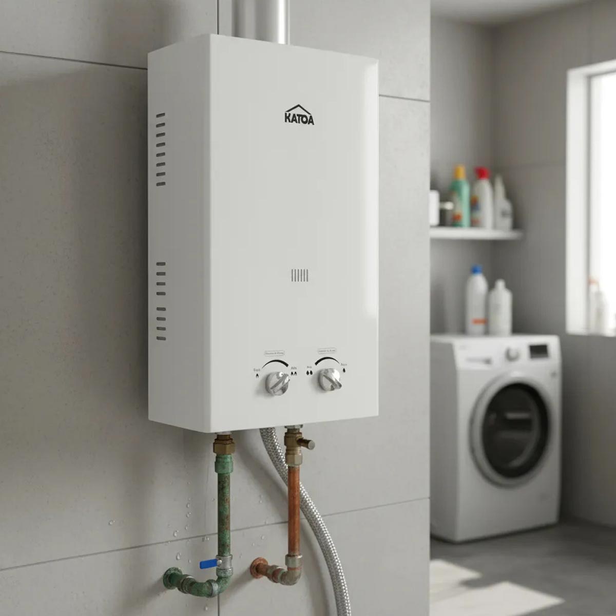 Calentador Boiler Instantaneo Para Agua De Gas LP 6 Lts