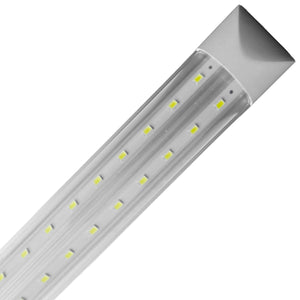 Tubo Led Base Aluminio Doble Tira Luz Blanca 30w=180w 1.20m KYT Ferreabasto